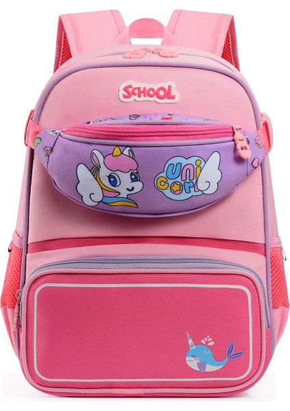 Yj Yeni Çocuk Okul Çantası Anaokulu Erkek ve Kadın Bebek Sevimli Karikatür Sırt Çantası (Yurt Dışından)