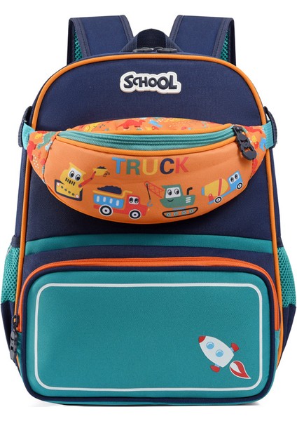 Yj Yeni Çocuk Okul Çantası Anaokulu Erkek ve Kadın Bebek Sevimli Karikatür Sırt Çantası (Yurt Dışından)