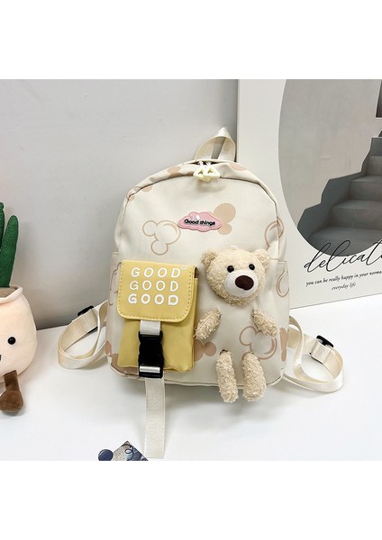 Yj Yeni Ayı Çocuk Çantası Anaokulu Erkek ve Kadın Bebek Sevimli Karikatür Küçük Okul Çantası Çocuklar (Yurt Dışından)