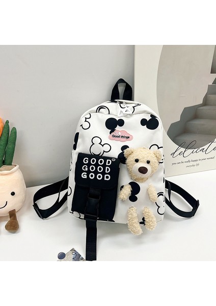 Yj Yeni Ayı Çocuk Çantası Anaokulu Erkek ve Kadın Bebek Sevimli Karikatür Küçük Okul Çantası Çocuklar (Yurt Dışından)