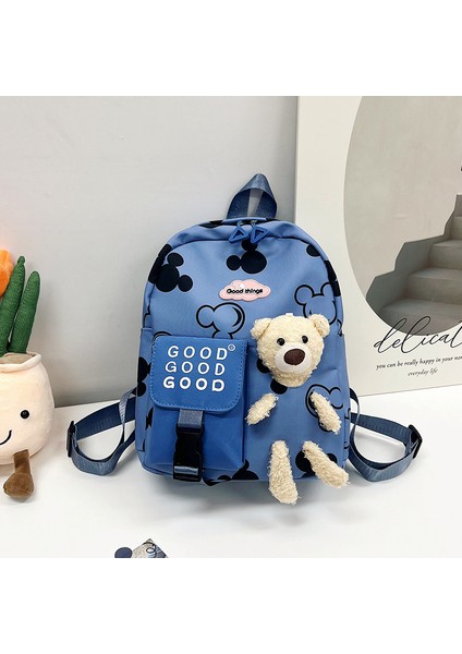 Yj Yeni Ayı Çocuk Çantası Anaokulu Erkek ve Kadın Bebek Sevimli Karikatür Küçük Okul Çantası Çocuklar (Yurt Dışından)