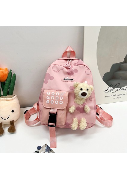 Yj Yeni Ayı Çocuk Çantası Anaokulu Erkek ve Kadın Bebek Sevimli Karikatür Küçük Okul Çantası Çocuklar (Yurt Dışından)