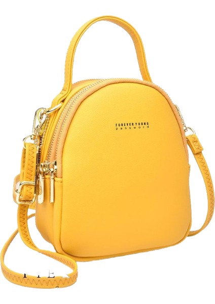 Yj 2023 Yeni Sırt Çantası Kadın Kore Versiyonu Düz Renk Kadın Rahat Çanta Basit Büyük Kapasiteli (Yurt Dışından)