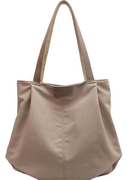 Yj Yeni Stil Kadın Kanvas Çanta Rahat Çok Yönlü Büyük Kapasiteli Omuz Çantası Üniversite Öğrencileri (Yurt Dışından)