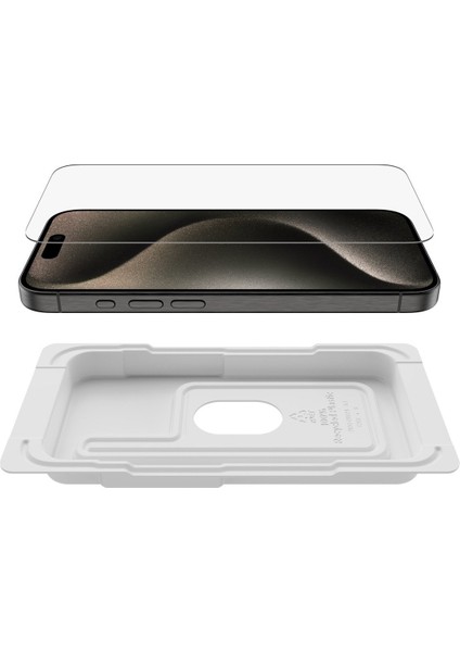 Ova135Zz iPhone 15 Pro Için Screen Force Temperli Cam Işlemli Ekran Koruyucu