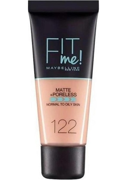 RT-1570 Miracle Ten Makyaj Süngeri 6lı ve Maybelline New York Mat Fondöten Fit Me Matte Poreless Foundation No: 122 2li Set