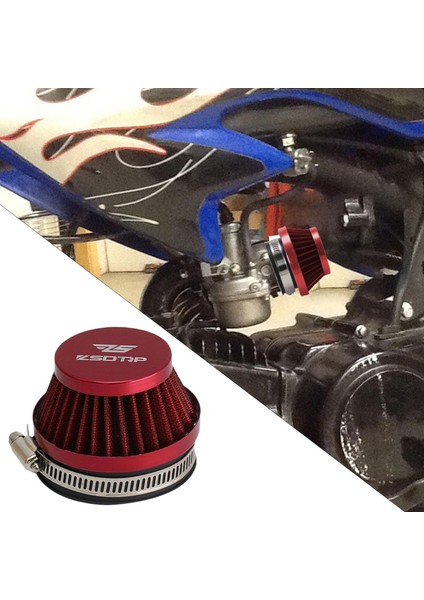 Evrensel Motosiklet Filtresi Dirt Kırmızı (Yurt Dışından)
