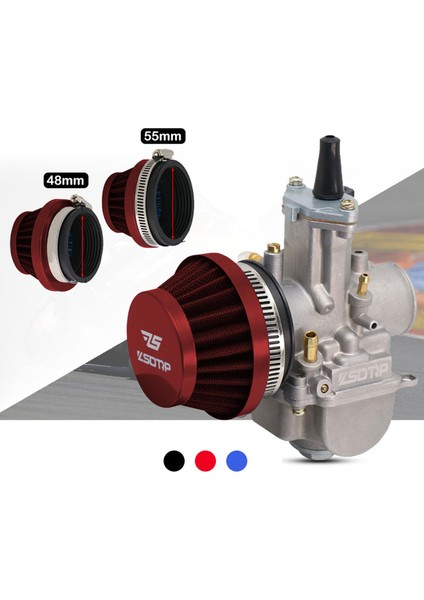 Evrensel Motosiklet Filtresi Dirt Kırmızı (Yurt Dışından)