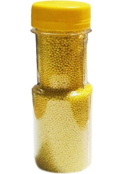 Pasta Süsleme Şekeri - Kaskas Yenilebilir Kum Şeker 100 gr Sarı