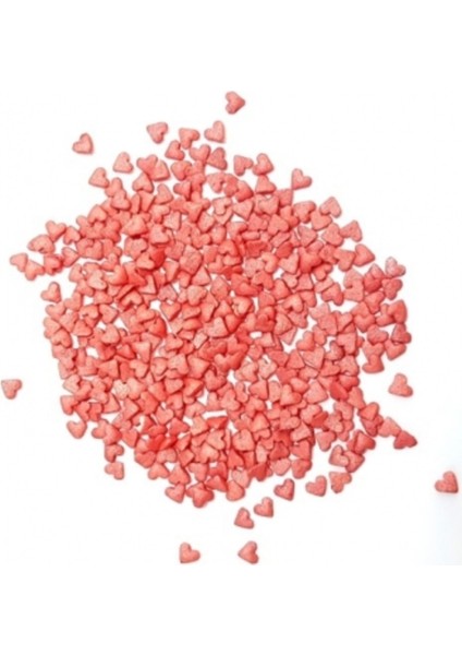 Mini Bordo Soft Kalp Sprinkles Şeker 70 gr