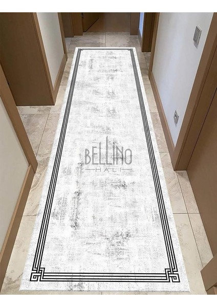 Yıkanabilir Halı Kaymaz Taban Bambu Halı Pamuk Dokuma Kilim Siyah Çerçeve Desenli Salon Halısı Mutfak Halısı ve Yolluk modelleri