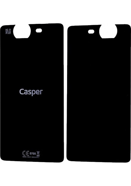 Casper Vıa V8 Arka Kapak Batarya Pil Kapağı - Siyah