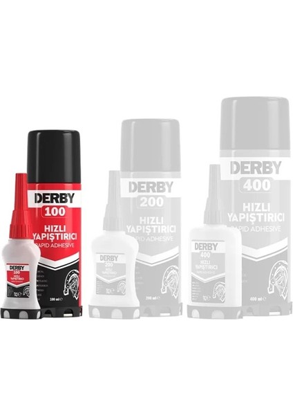 Derby 100 ml Mdf Hızlı Yapıştırıcı Seti