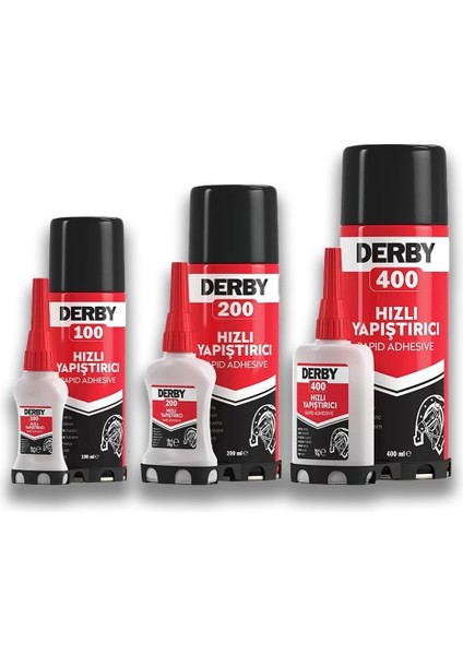 Derby 100 ml Mdf Hızlı Yapıştırıcı Seti
