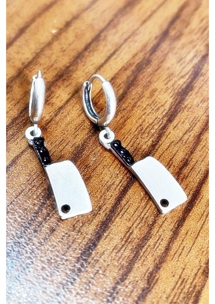 Unisex Sallantılı Master Chef Satır Küpe bck39