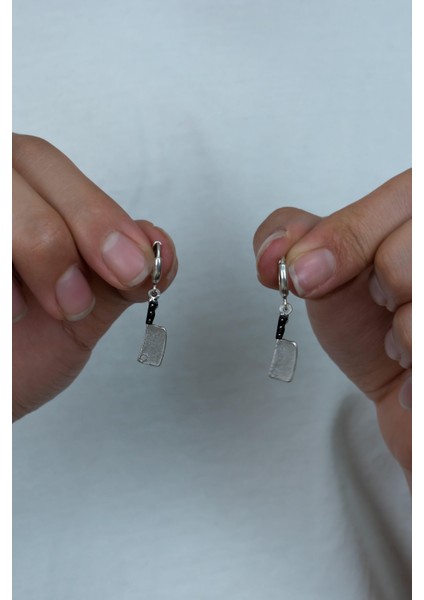 Unisex Sallantılı Master Chef Satır Küpe bck39