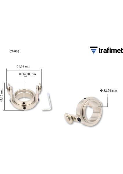 CV0021 S105-A101-A141-CB100-CB150 Plazma Kesim Makaralı Mesafe Aparatı 1 adet fiyatıdır