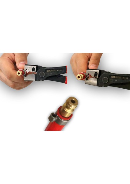 9,0 mm Paslanmaz Kulaklı Argon Kelepçesi