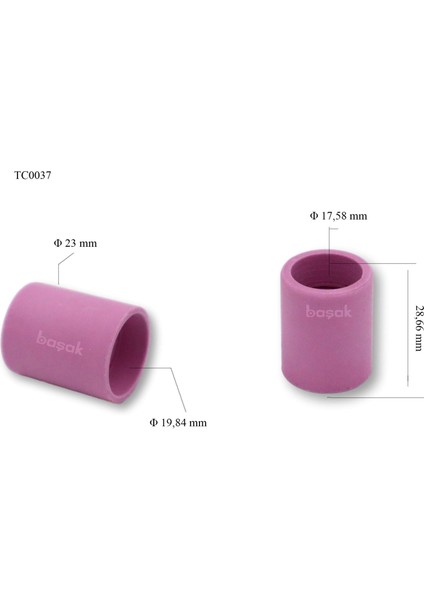 TC0037 Kısa Gaz Lensi Argon Fincani 54N19 Tig 17-18-26 Trafimet 1 adet fiyatıdır