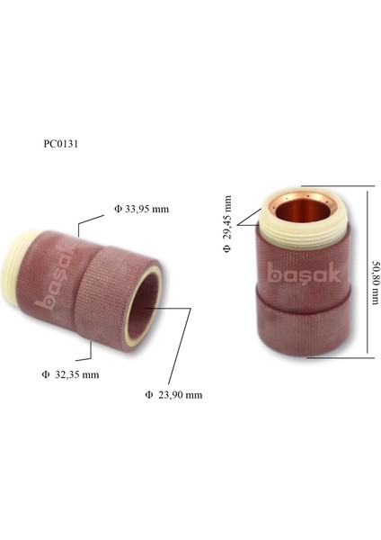 PC0131 A141-A151 Plazma Kesim Nozulu Vidalı Uzun Ömürlü Trafimet 1 adet fiyatıdır