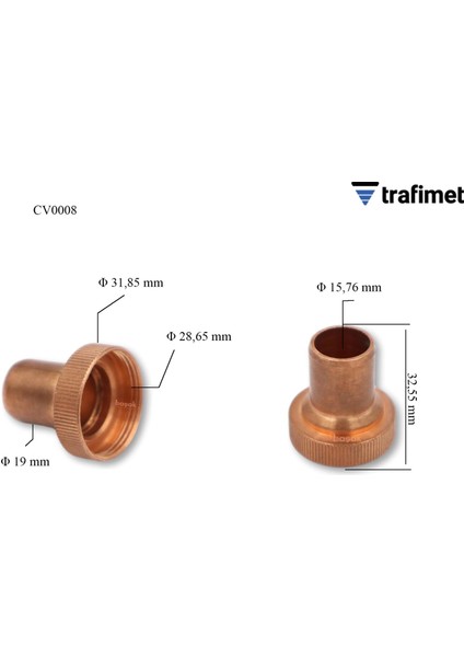 CV0008 A101-A141-CB100-CB150 Plazma Kesim Temaslı Mesafe Aparati 1 adet fiyatıdır