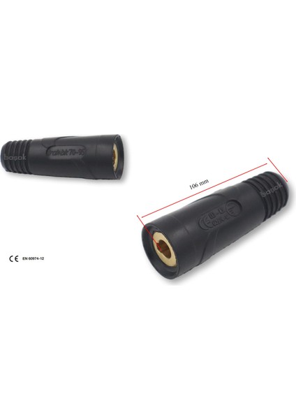 CX0044 70-95 Mm² Kaynak Kablo Bağlantı Fişi Dişi Trafimet