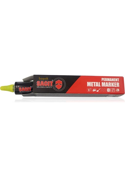 Sacit Sarı Bilye Uçlu Markalama Kalemi | Metal Marker 1 adet fiyatıdır fiyatları