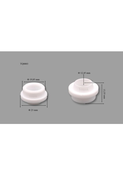 TQ0003 Gaz Lensi Izolatör 54N01 (Tıg 17-18-26) 1 adet fiyatıdır
