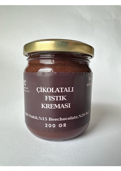 El Yapımı Rafine Şekersiz Ballı Çikolatalı Fıstık Kreması -200 Gr.-Ilave Şekersiz -Glutensiz fiyatları