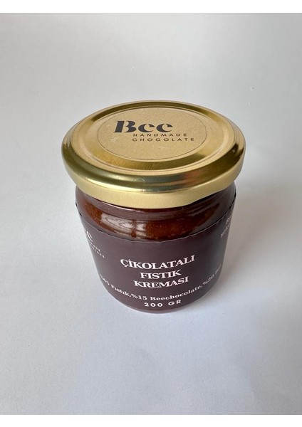El Yapımı Rafine Şekersiz Ballı Çikolatalı Fıstık Kreması -200 Gr.-Ilave Şekersiz -Glutensiz modelleri