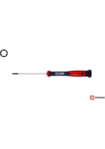 2.5X80 mm Allen Uçlu Elektronikçi Tornavida H06-25-080