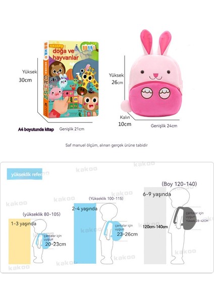 Sevimli Karikatür Hayvan Desenli Cingo Çocuk Okul Çantası (Yurt Dışından) fırsatları