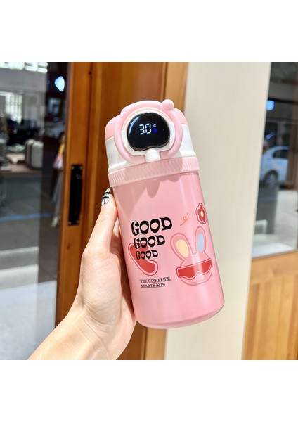 Sevimli Karikatür Desen Paslanmaz Çelik Termos Bardak 550ML (Yurt Dışından)