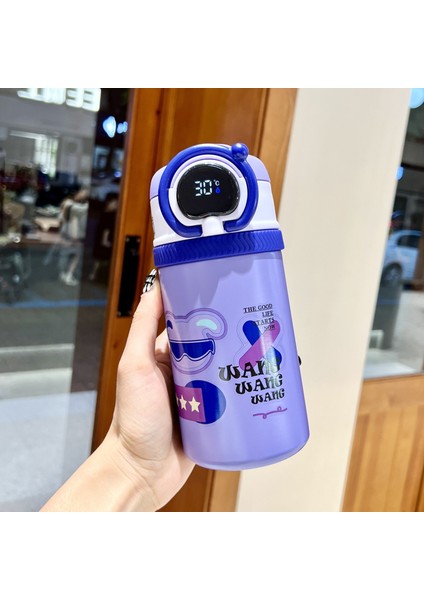 Sevimli Karikatür Desen Paslanmaz Çelik Termos Bardak 550ML (Yurt Dışından)