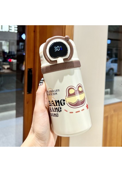 Sevimli Karikatür Desen Paslanmaz Çelik Termos Bardak 550ML (Yurt Dışından)