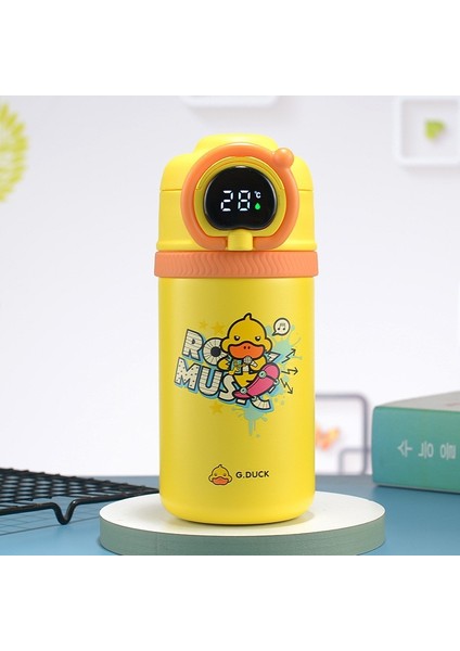 Sevimli Karikatür Desen Paslanmaz Çelik Termos Bardak 550ML (Yurt Dışından)