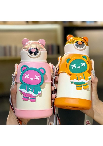 Karikatür Isı Yalıtımı Çocuk Su Isıtıcısı 500ML (Yurt Dışından)