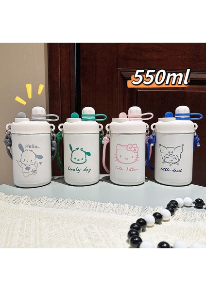 Basit Karikatür Çocuk Su Şişesi 550ML (Yurt Dışından)