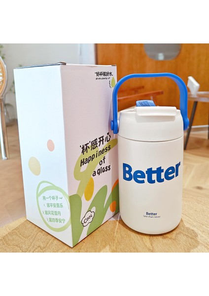 Basit Yalıtımlı Paslanmaz Çelik Pipetli Bardak 500ML (Yurt Dışından)