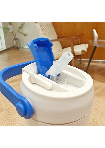 Basit Yalıtımlı Paslanmaz Çelik Pipetli Bardak 500ML (Yurt Dışından)