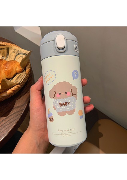 Karikatür Paslanmaz Çelik Çocuk Su Isıtıcısı 380ML (Yurt Dışından)