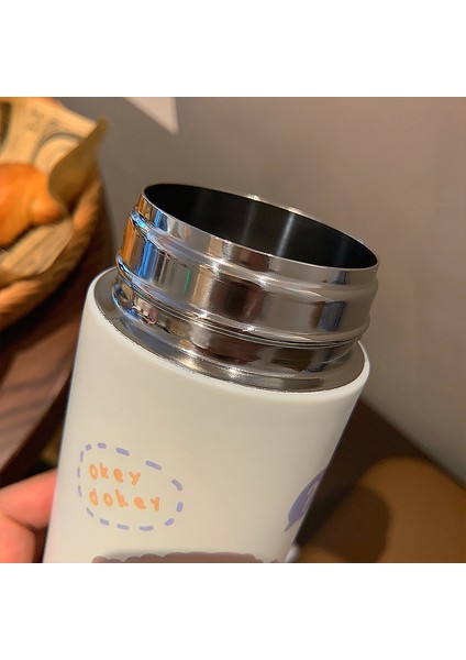Karikatür Paslanmaz Çelik Çocuk Su Isıtıcısı 380ML (Yurt Dışından)
