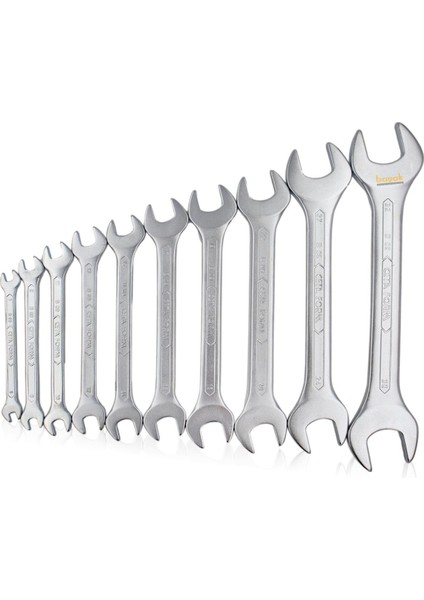 6 - 26 mm 10 Parça Uzun Açık Ağız Anahtar Takımı B09-B10