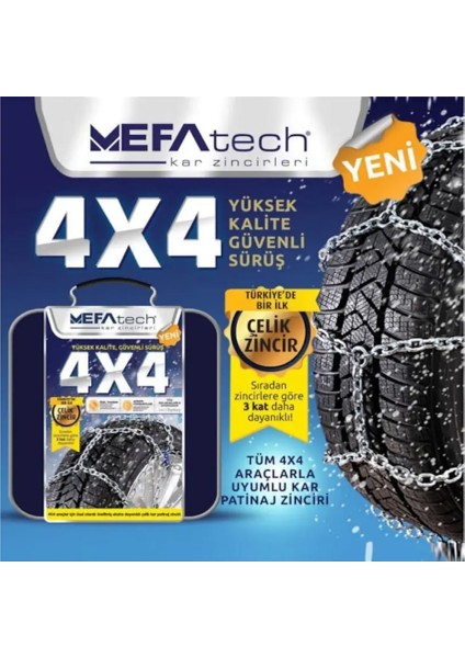 Takmatik 4x4 Kar Patinaj Zinciri NO800 205/50X16