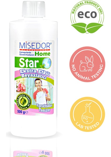 3'ü Set Star Çamaşır Beyazlatıcı 500 gr