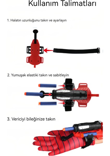 Örümcek Adam Fırlatıcı Çocuk Oyuncak (Yurt Dışından)