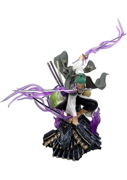 One Piece Wano Country Kimono Zoro Karakter Modeli 22CM (Yurt Dışından)