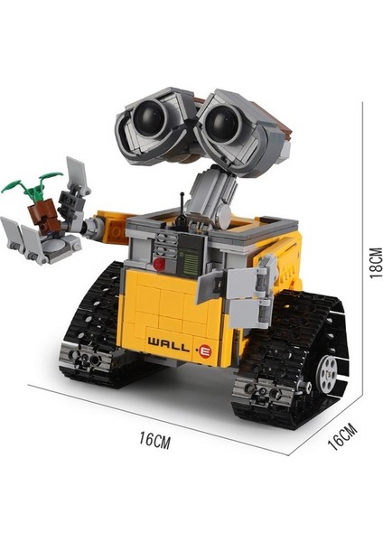 687 Parça Robot Yapı Taşı Oyuncak Seti - Sarı (Yurt Dışından)