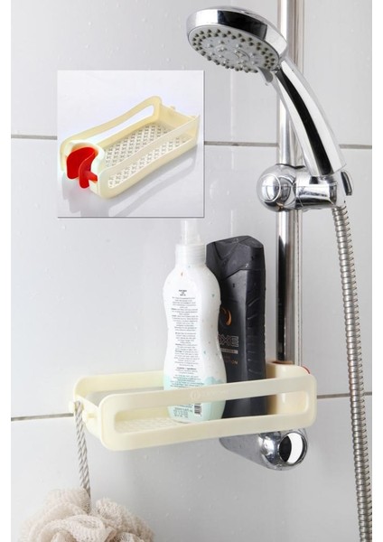 Banyo ve Mutfak Düzenleyici Şampuanlık Sabunluk Vakumlu Organizer