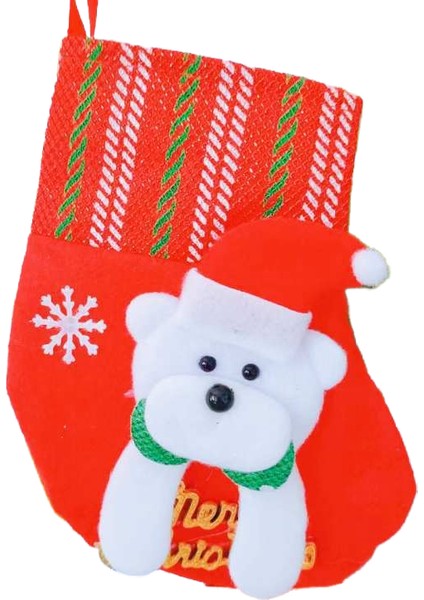 Noel Çorabı Yaşlı Adam Kardan Adam Noel Çorabı Hediye Çantası (Yurt Dışından)